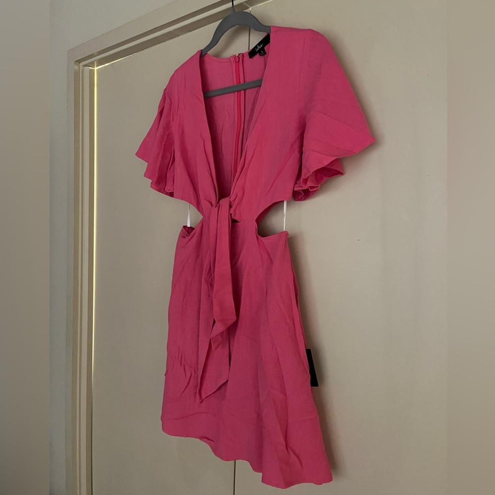 Lulu's Vibrant Pink mini Dress - Picture 4 of 5